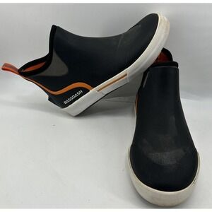 Bassdash Men's 4.5" Waterproof Fishing Deck Boots Black With Orange Size 8